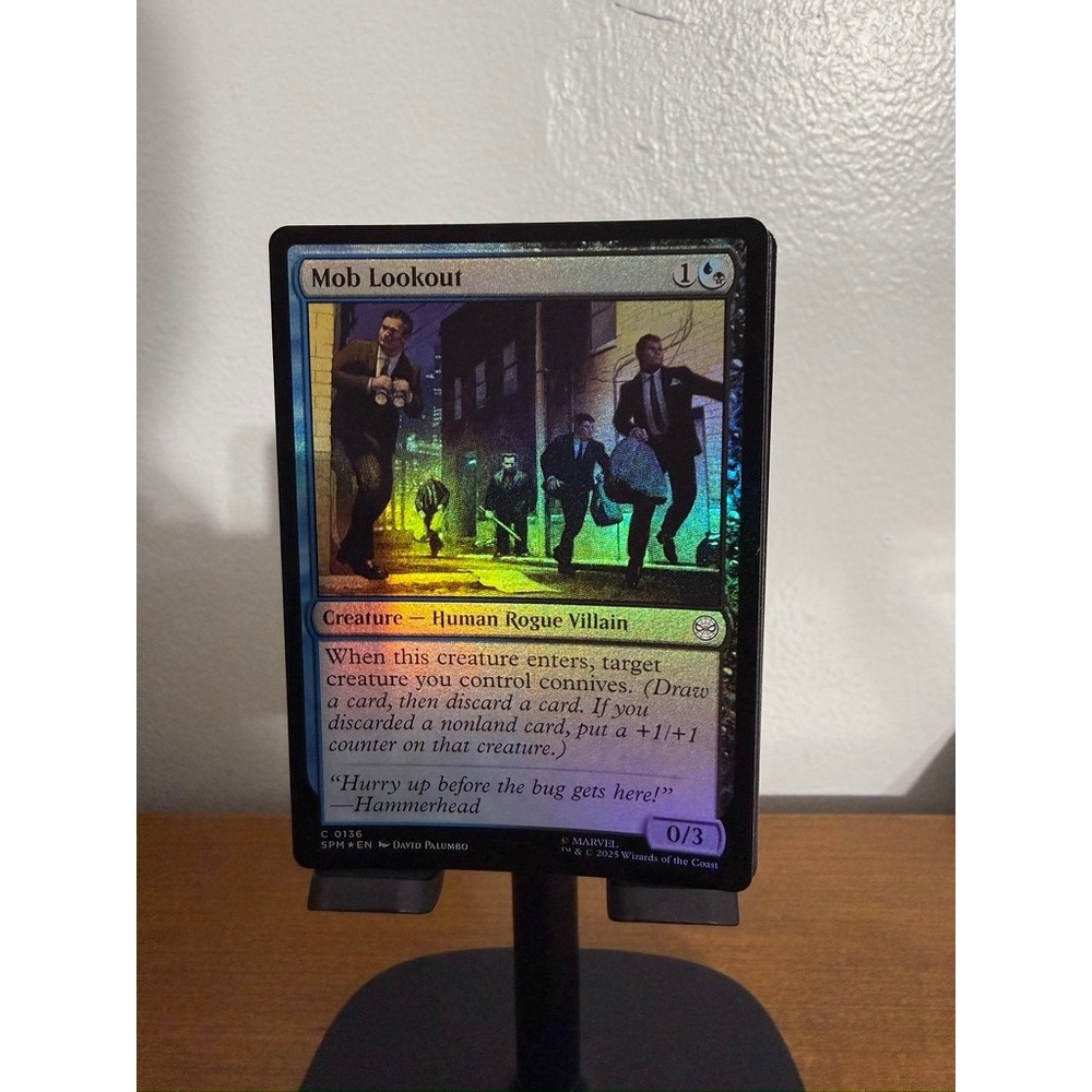 MTG Mob Lookout Foil Marvel Spider-Man Secret Lair C 0136 Human Rogue Villain